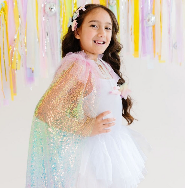 Rainbow Sequin Cape - Sweet Wink