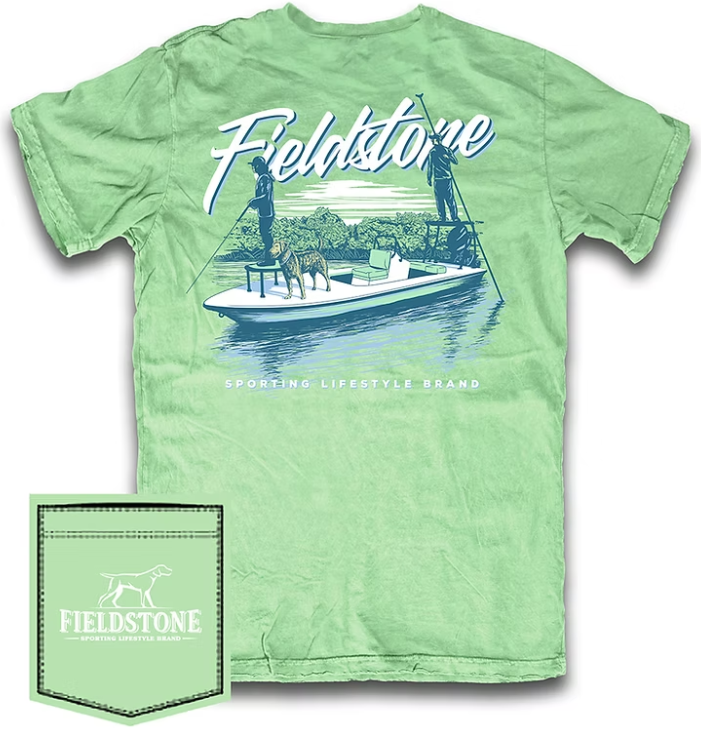 Youth Poling Skiff T-Shirt - Fieldstone