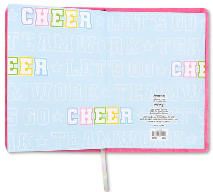 Pink Fuzzy Cheer Journal