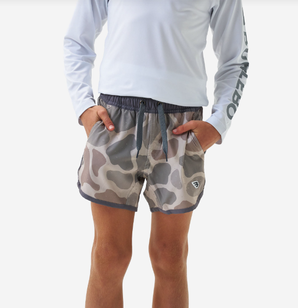 Jumbo Deer Camo Swim Trunks - Burlebo