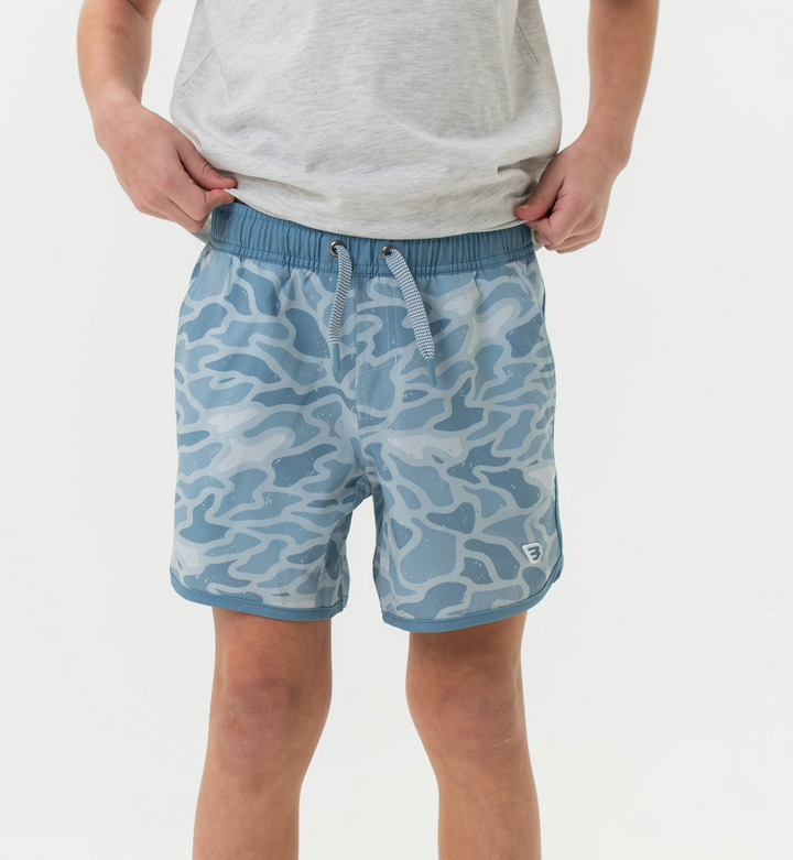 Blue Camo Swim Trunks - Burlebo