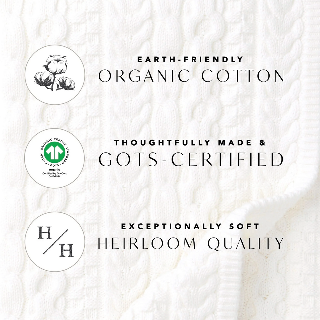 Organic Cable Knit Sweater Romper - Hope & Henry