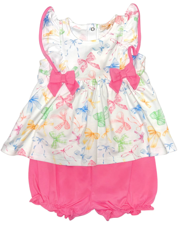 Colorful Bows Bloomer Set - Baby Club Chic