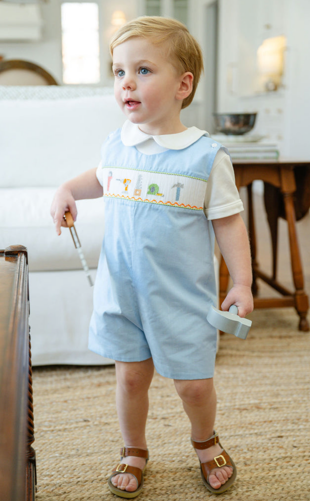 Smocked Tools Boys Jon Jon - Ruth & Ralph