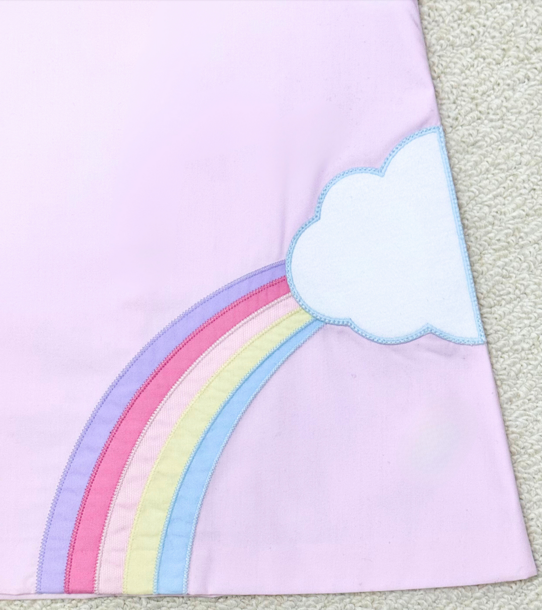 Rainbow Pink Broadcloth Dress - Zuccini Kids