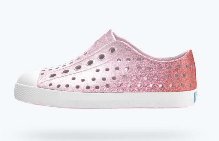 Bio Bling Ombre Pink Glitter Native Shoes