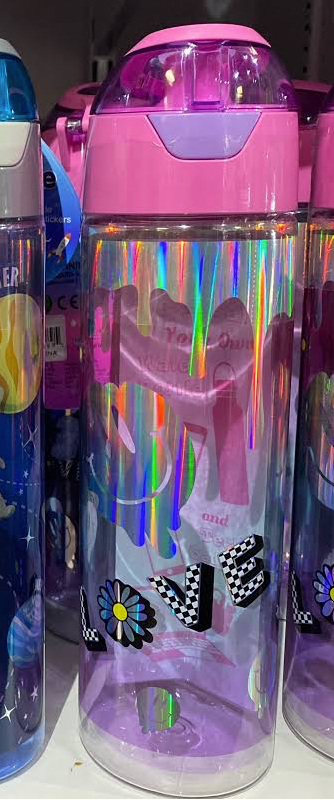 Pink & Purple  Cool Vibes Water Bottle