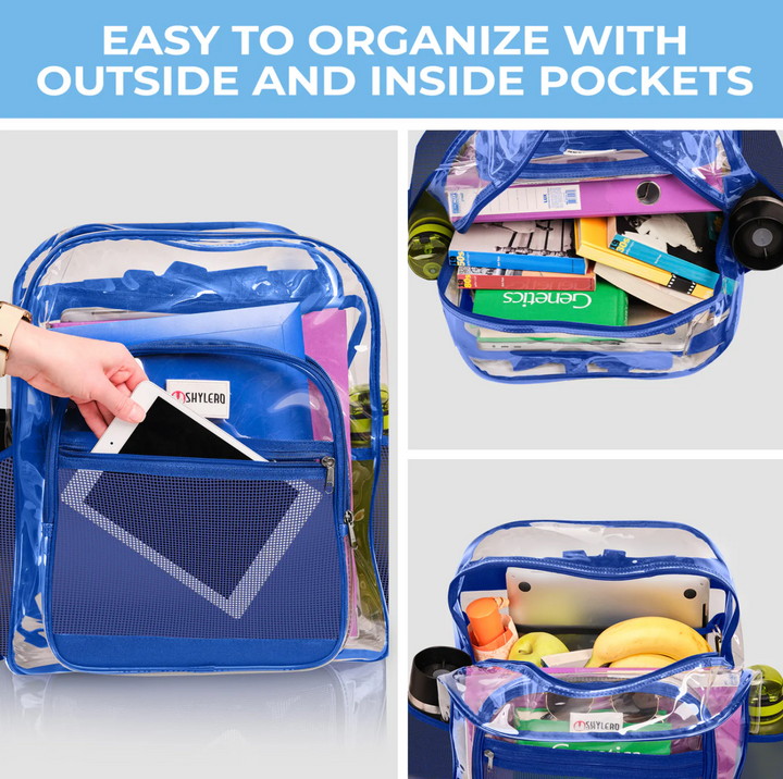 Clear Full Sized Backpack - School Approved