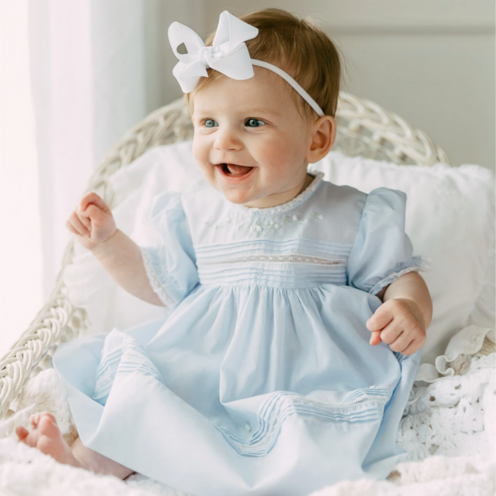 Floral Bullions Lace Heirloom Dress - Feltman Brothers