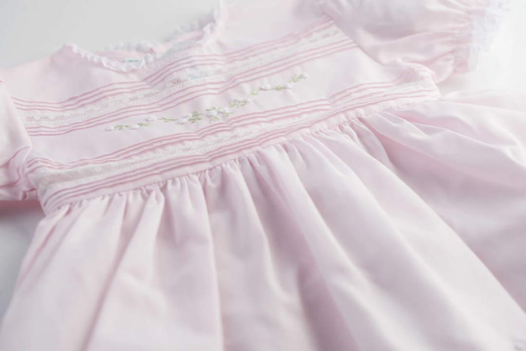 Floral Bullions Lace Heirloom Dress - Feltman Brothers