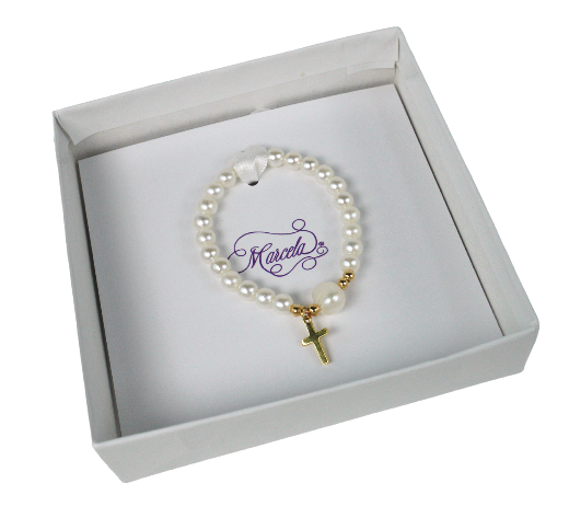 Water Pearl Bracelet with Glass Beads - Marcela