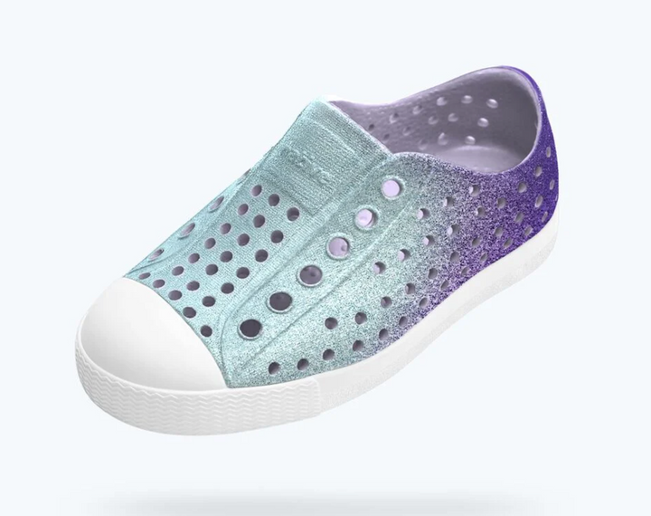 Lavender & Blue Ombre Glitter Native Shoes
