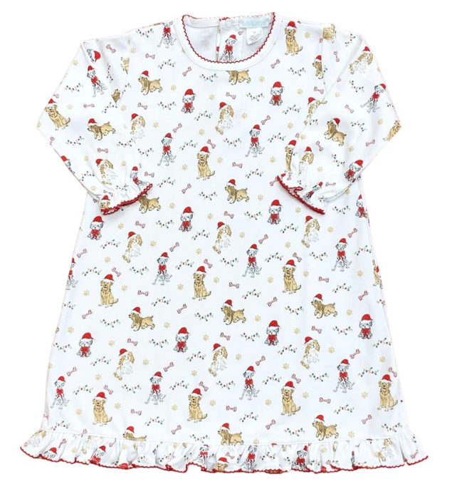 SANTA PUPPY NIGHT GOWN - LA LUNA