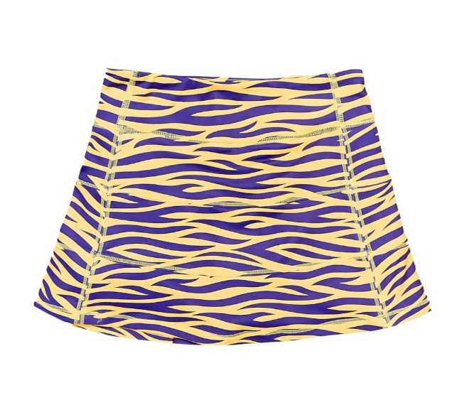 Tiger Stripe Active Skort Set - Belle Cher