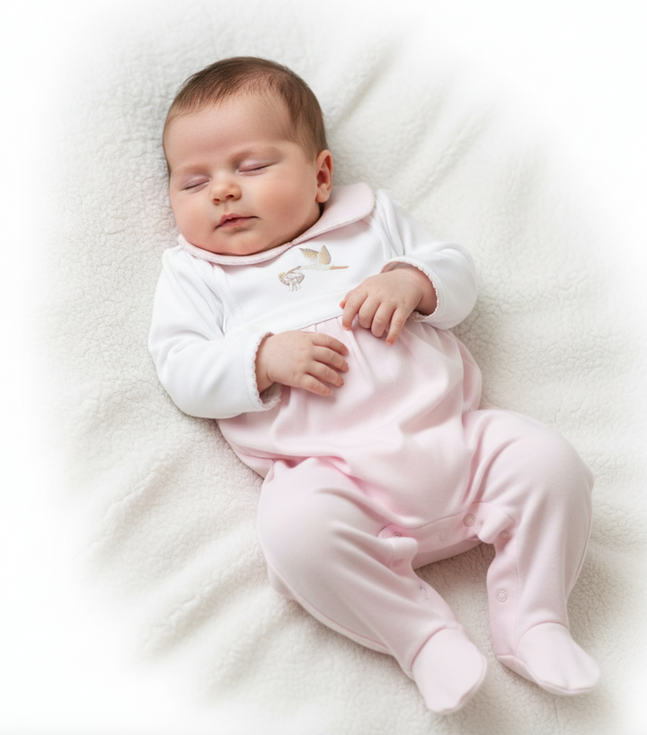Welcome Baby Girl Footie - Baby Loren
