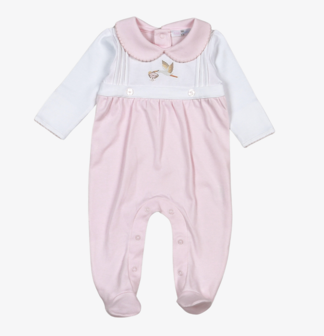 Welcome Baby Girl Footie - Baby Loren