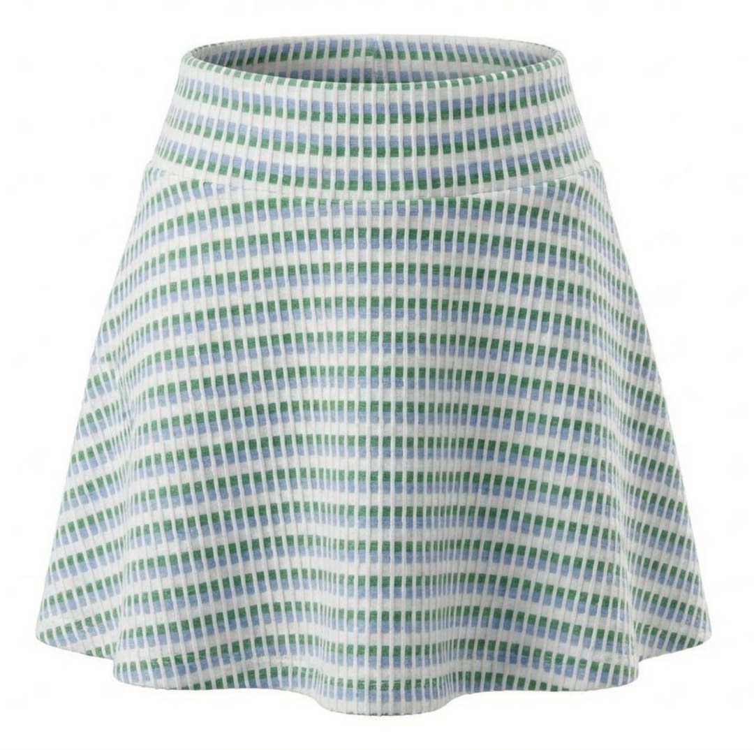 Blue/Green Skirt Set - Pleat