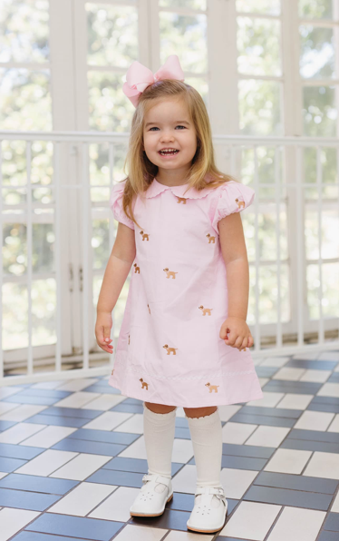 Pink Cord Doggy Dress - Teeta