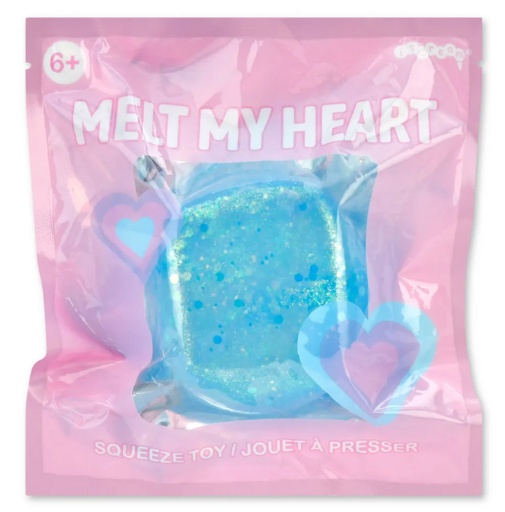 Melt My Heart Glitter Cube Squishy