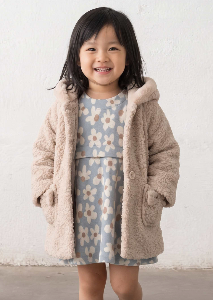 Floral Printed Jacquard Dress - Mayoral