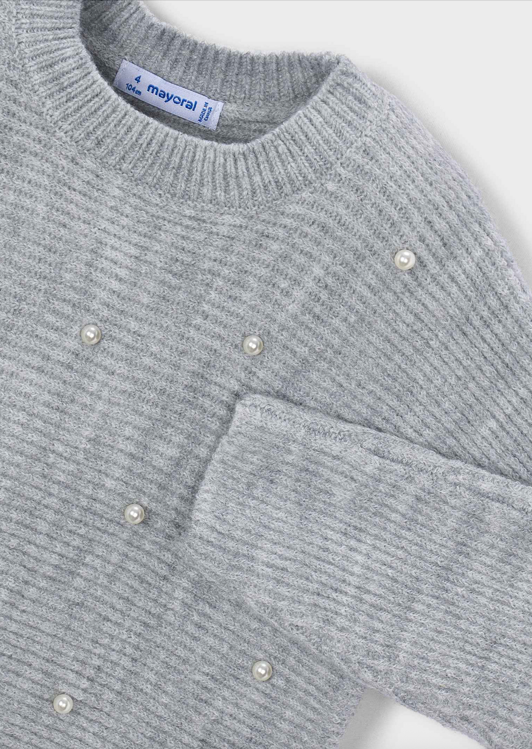 Knit Sweater Set With Pearls - Mayoral