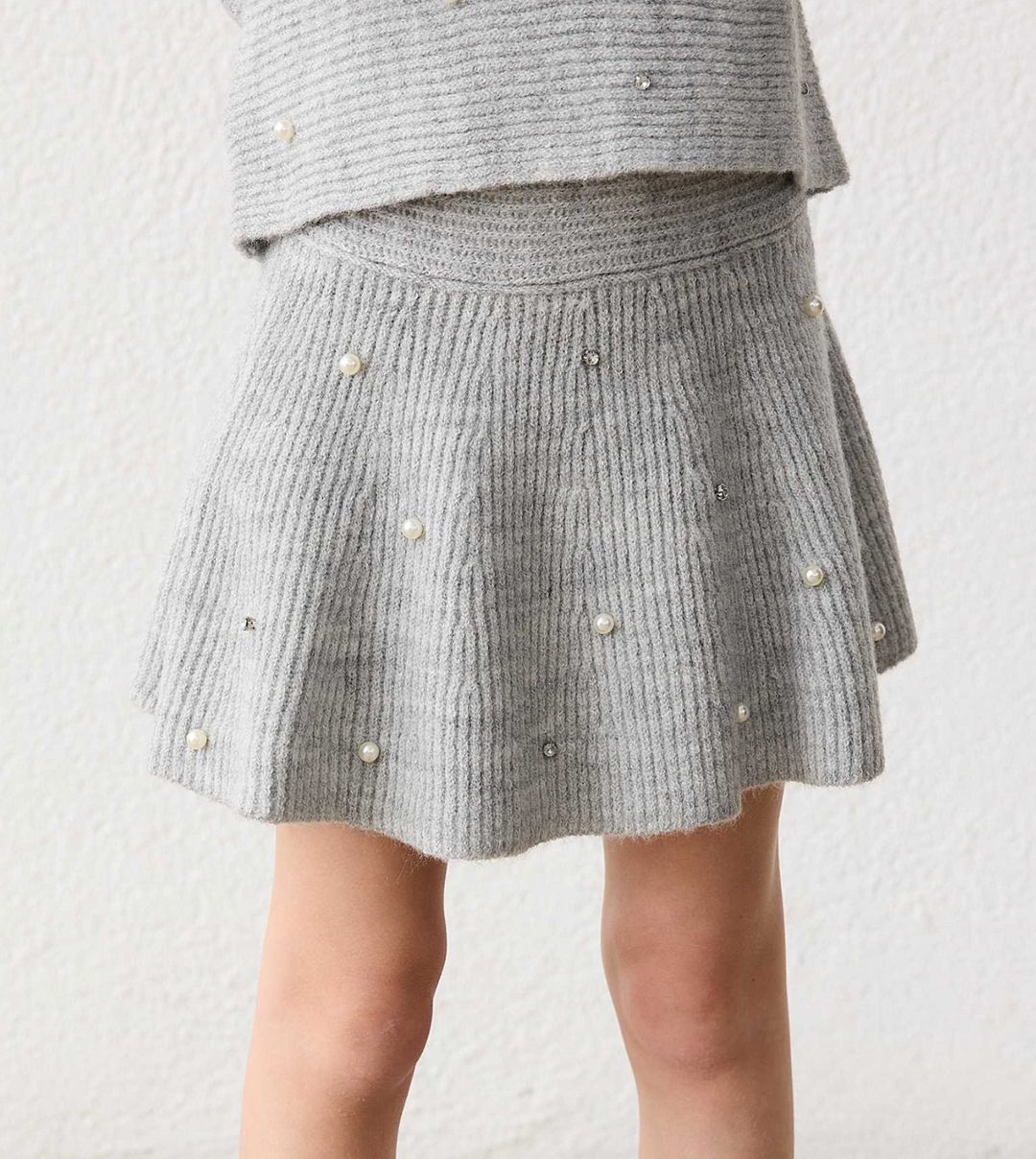 Knit Sweater Set With Pearls - Mayoral
