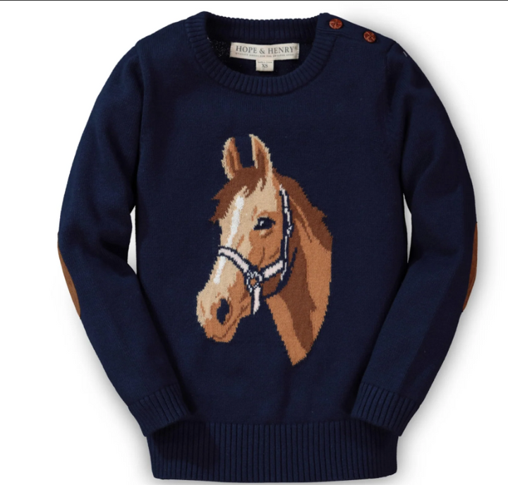 Horse Intarsia Sweater - Hope & Henry
