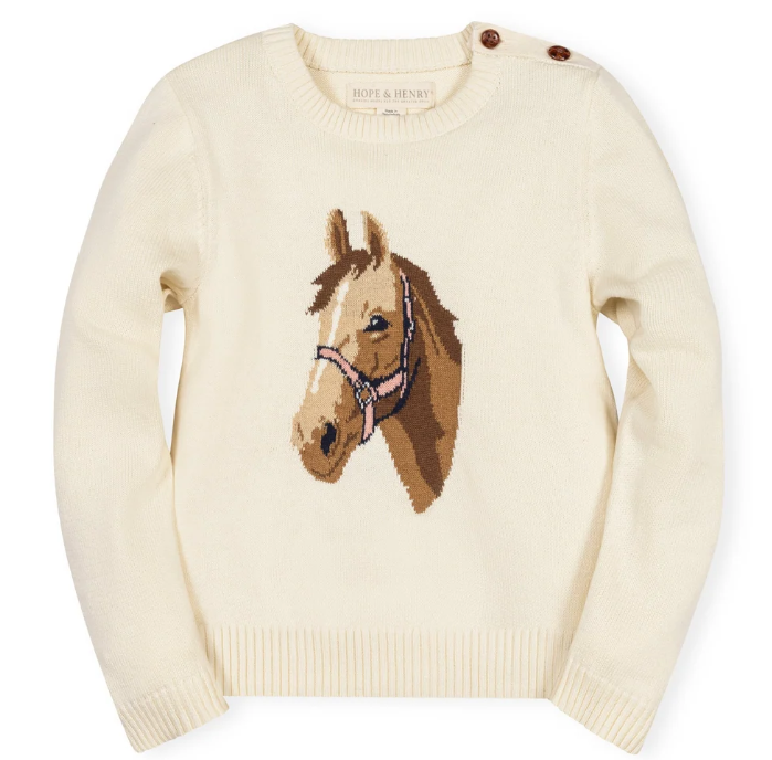 Horse Intarsia Sweater - Hope & Henry