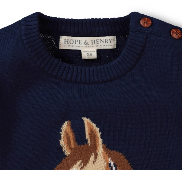 Horse Intarsia Sweater - Hope & Henry
