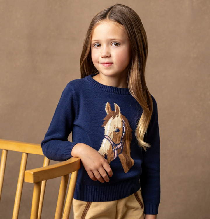 Horse Intarsia Sweater - Hope & Henry