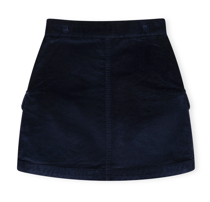 Organic Corduroy Button Front Skirt - Hope & Henry