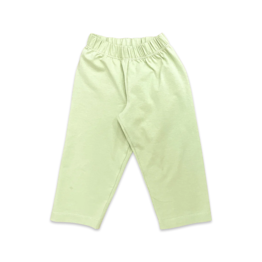 Boys Lullaby Set Green Knit Pants