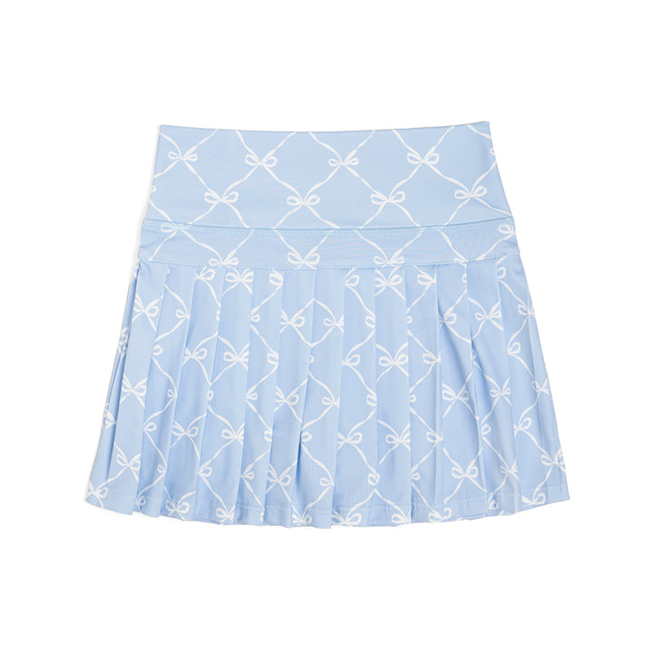 Light Blue Bow Trellis Active Skort - Sweet Wink