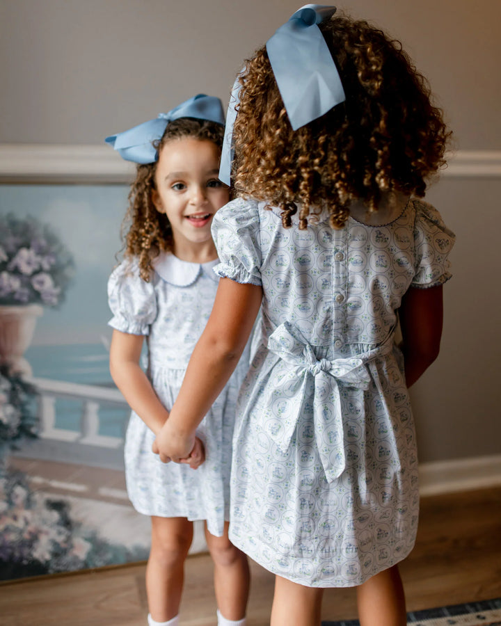 Easter Toile Dress - Smockingbird