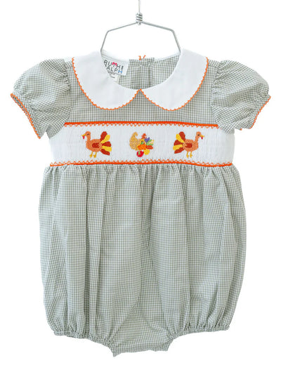 Smocked Thanksgiving Turkey Apparel Collection - Ruth & Ralph