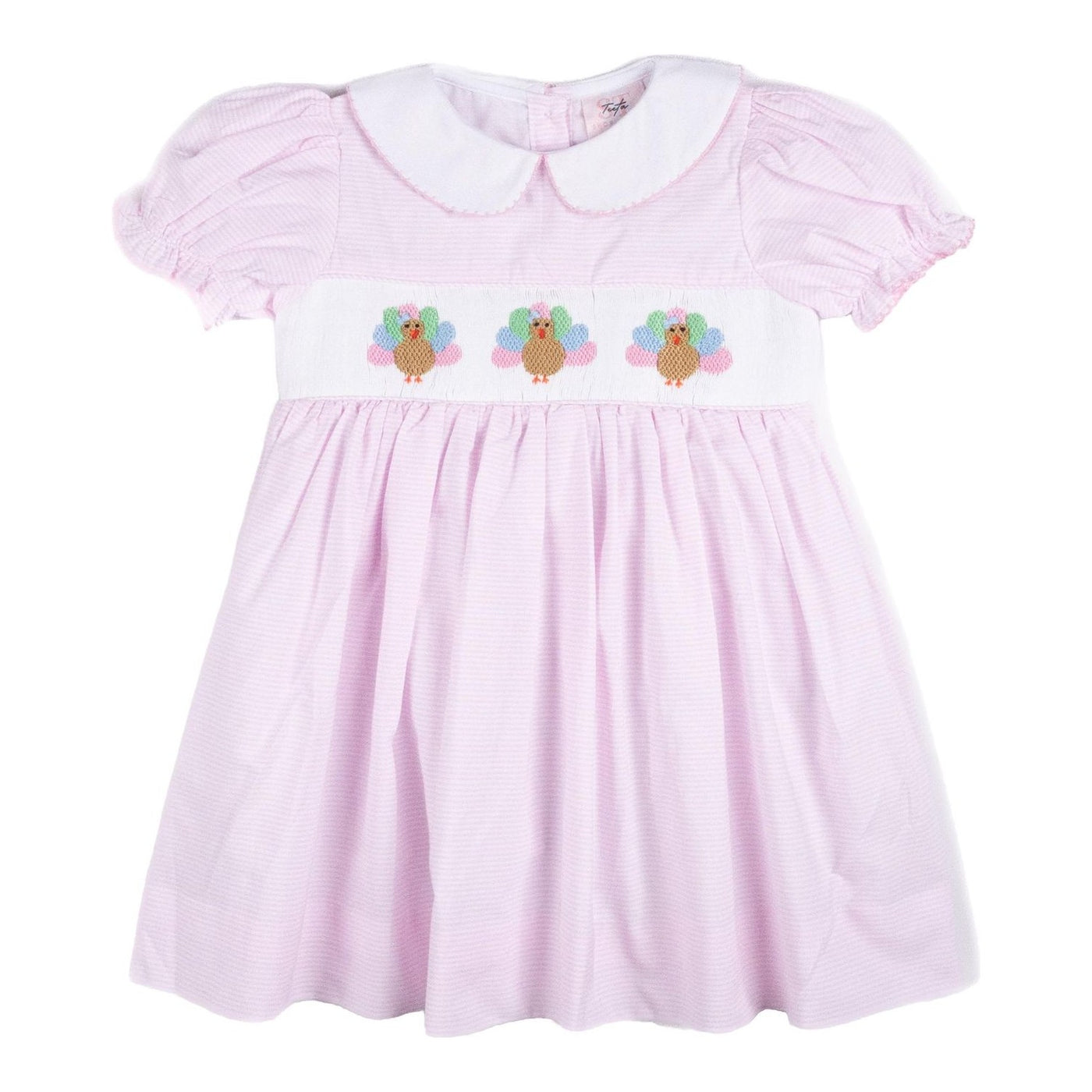 Smocked Turkey Dress - Teeta