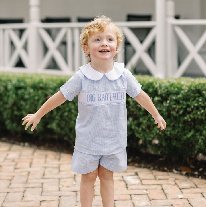 Smocked Big Brother Short Set - Teeta