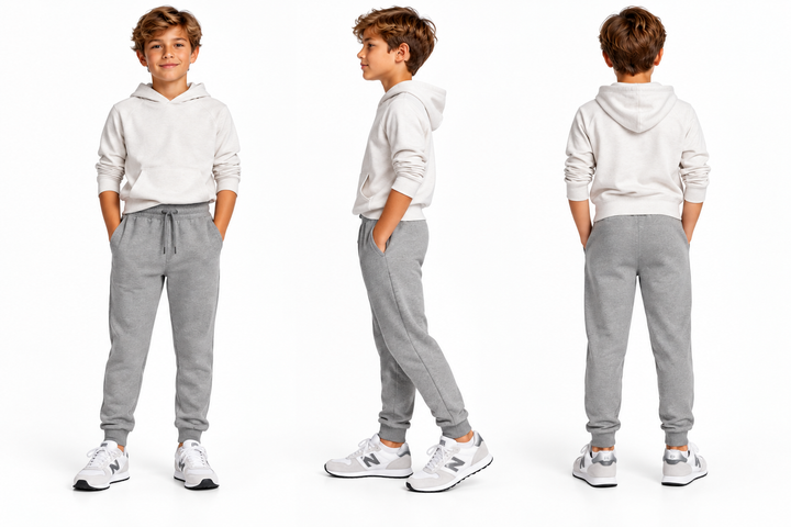 Boys Light Grey Training Jogger - Meripex