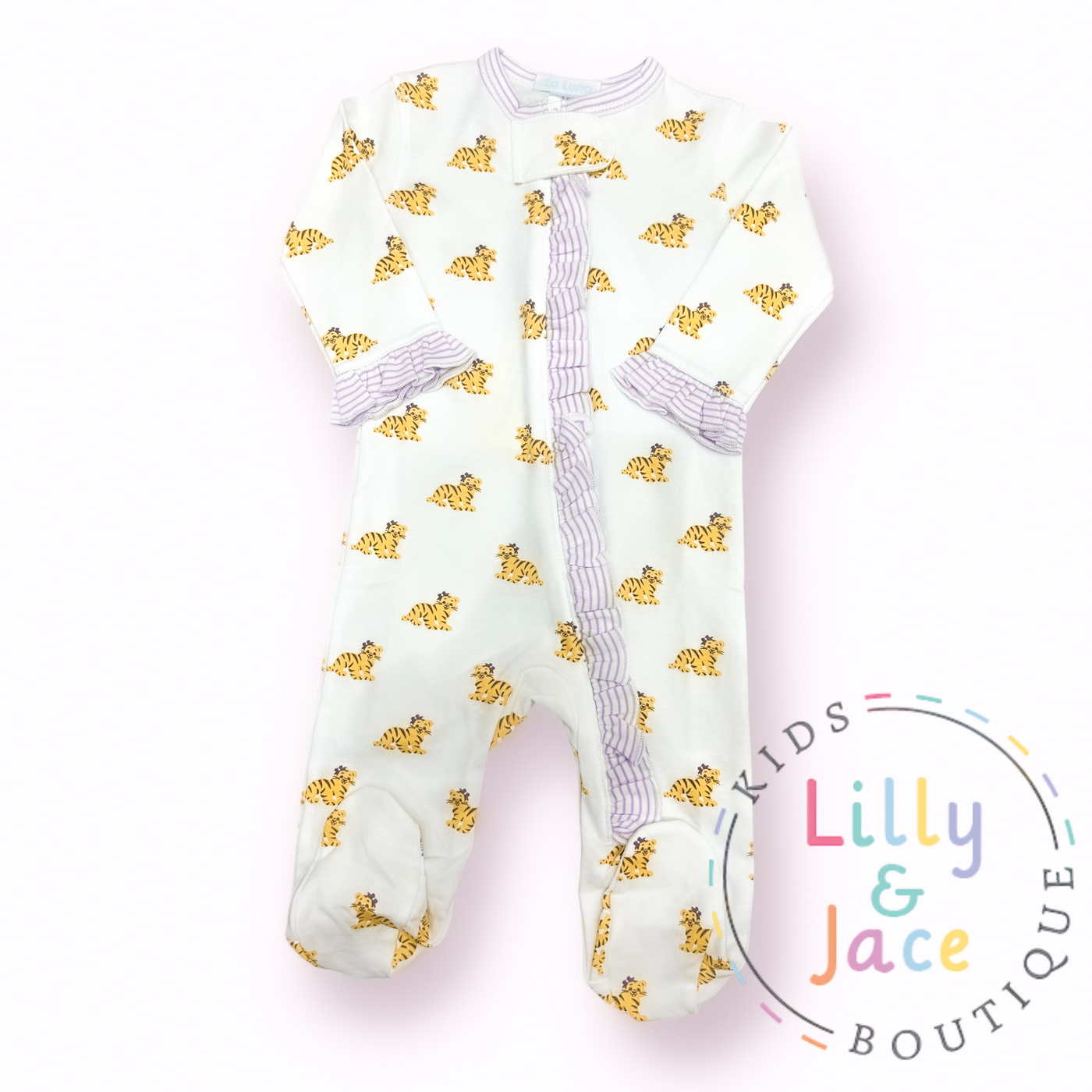 Baby Girls LSU Tiger Footie - La Luna