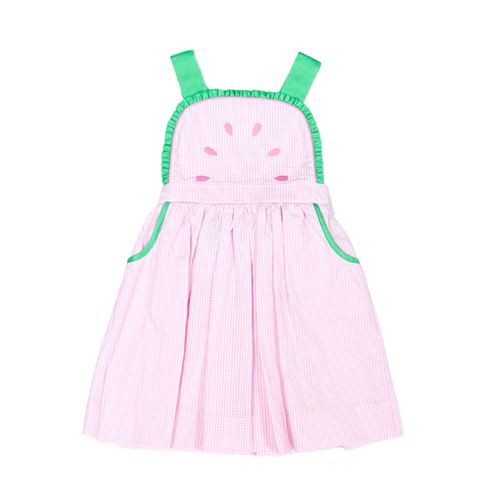 Watermelon Seersucker Dress - Zuccini Kids