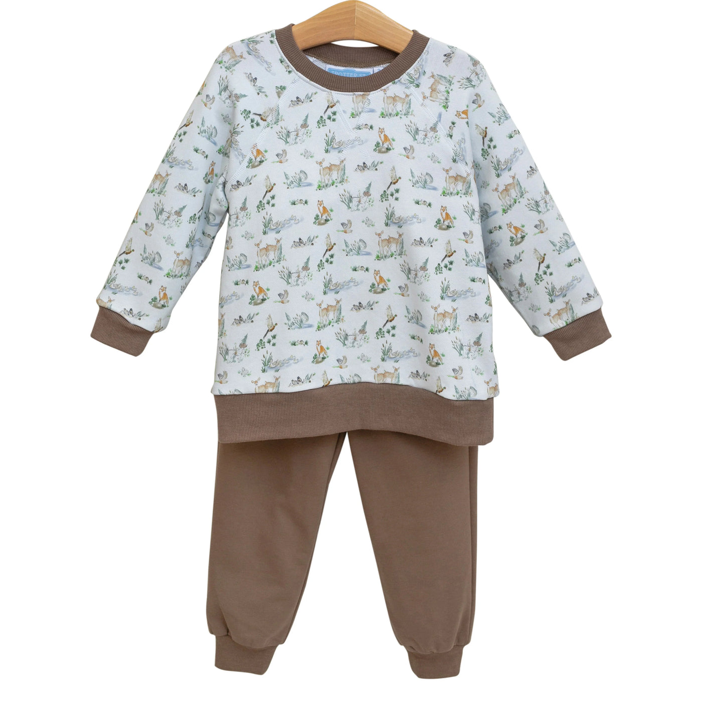 Woodland Friends French Terry Set - Trotter Street Kids
