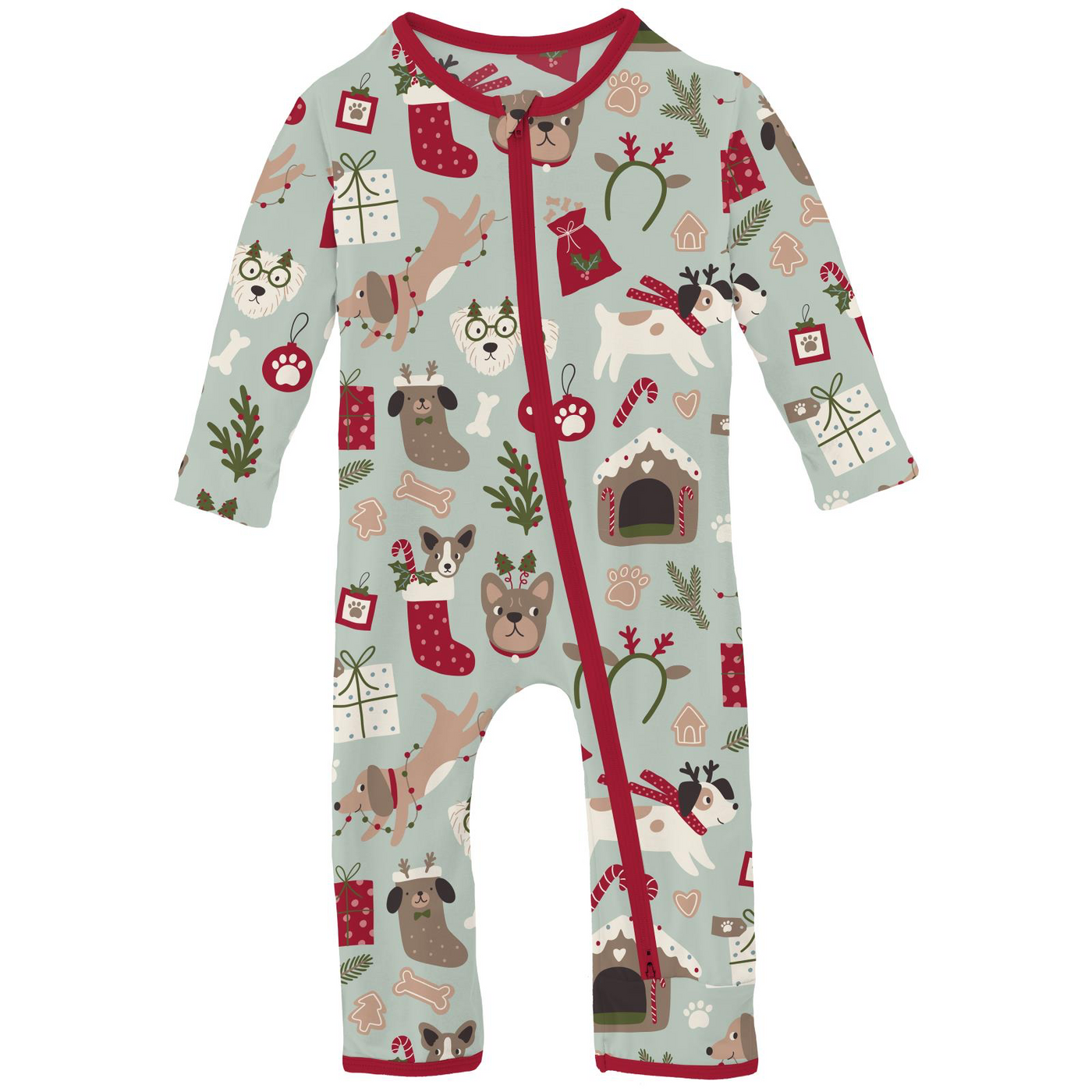 Christmas Dogs Bamboo Pajamas - KicKee