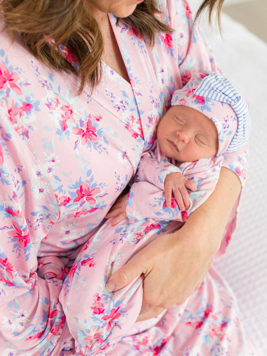 Pretty in Pink Floral Ruffle Gown & Hat Set - RuffleButts