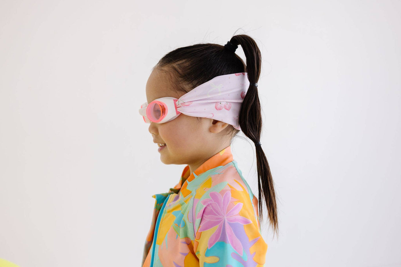 Pink Bows & Cherry Charms Swim Goggles