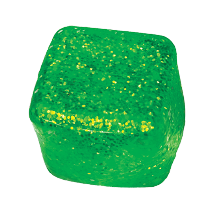 Glow in the Dark Squishy Sparkle Cube
