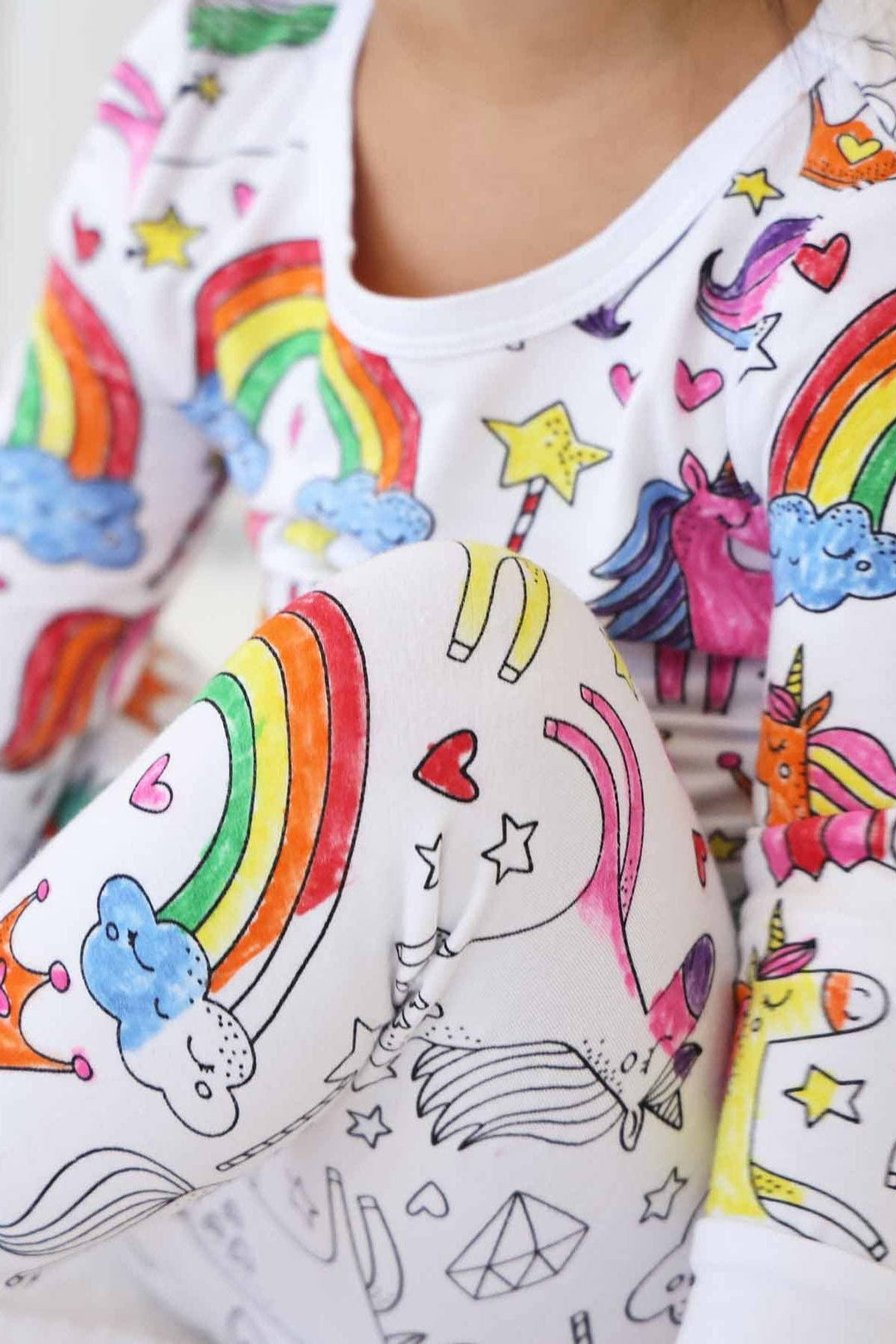 Enchanted Unicorns Colorable Pajamas - Caden Lane