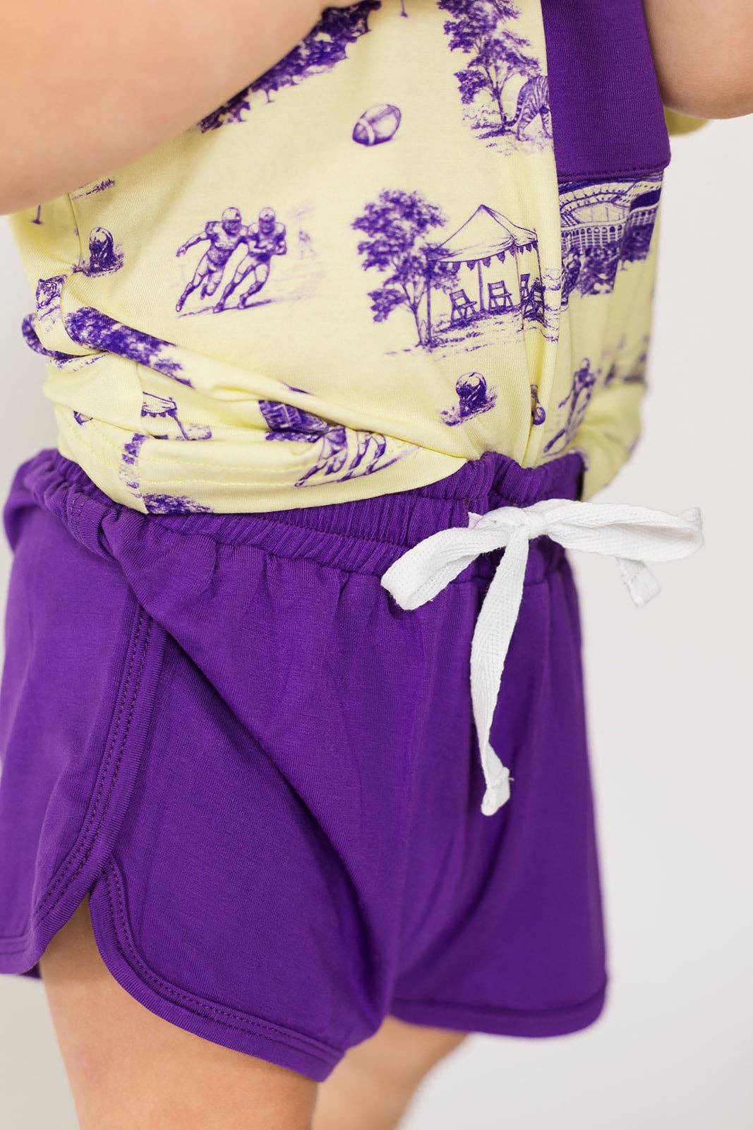 Tiger Toile Bamboo Varsity Short Set - Southern Slumber