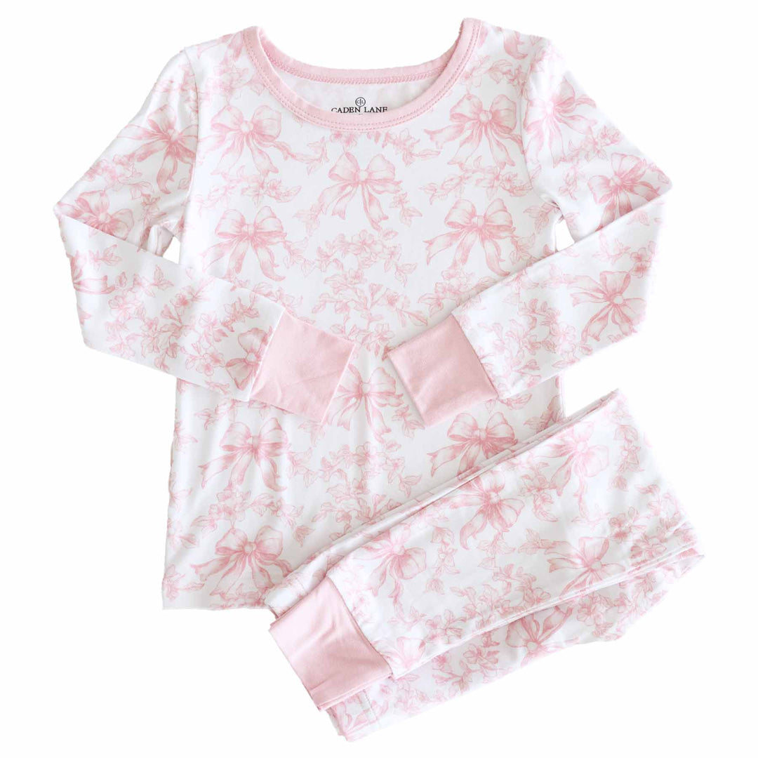 Fancy Frills Two Piece Pajama Set - Caden Lane