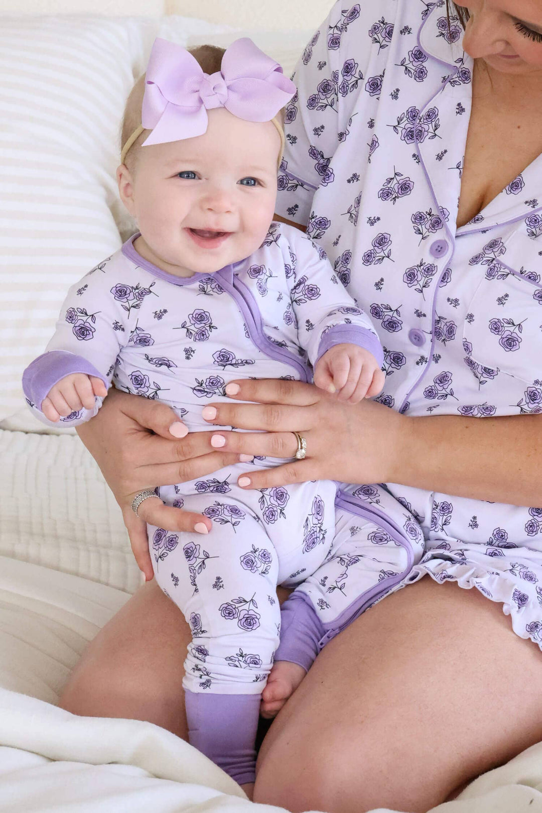 Amethyst Garden Convertible Zip Romper - Caden Lane -