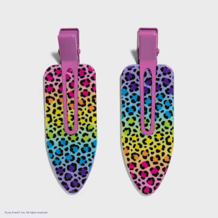 Lisa Frank x Kitsch XL Creaseless Clips in Rainbow Leopard - kitsch